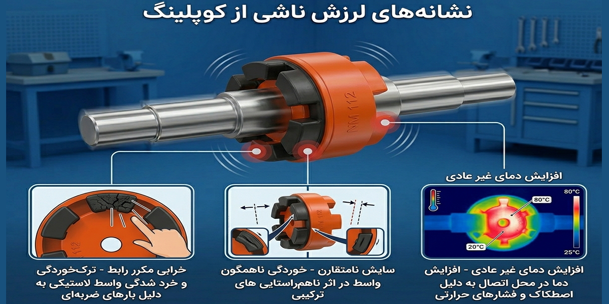 نشانه های لرزش ناشی از کوپلینگ